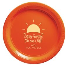 Enjoy Sunset on our Cliff Paper Plates