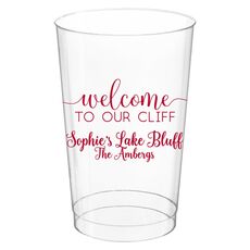 Welcome to Our Cliff Clear Plastic Cups