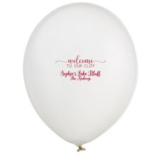 Welcome to Our Cliff Latex Balloons