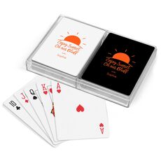 Enjoy Sunset on our Bluff Double Deck Playing Cards