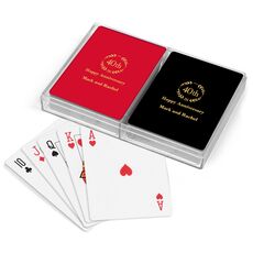 40th Wreath Double Deck Playing Cards