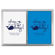 Ahoy It's A Boy Double Deck Playing Cards