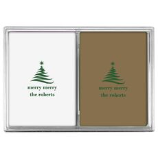 Artistic Christmas Tree Double Deck Playing Cards