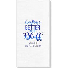 Everything's Better at the Bluff Deville Guest Towels
