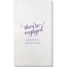 They're Engaged Bamboo Luxe Guest Towels