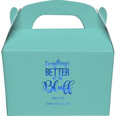 Everything's Better at the Bluff Gable Favor Boxes