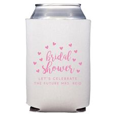 Confetti Hearts Bridal Shower Collapsible Huggers