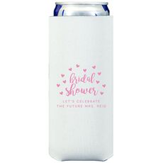 Confetti Hearts Bridal Shower Collapsible Slim Huggers