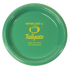 Never Lost A Tailgate Plastic Plates