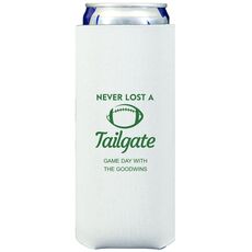 Never Lost A Tailgate Collapsible Slim Koozies
