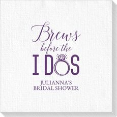 Brews Before The I Dos with Rings Deville Napkins