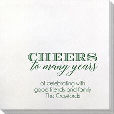 Cheers To Many Years Bamboo Luxe Napkins