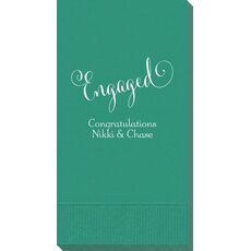 Romantic Engaged Guest Towels