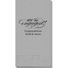 Script We're Engaged Guest Towels
