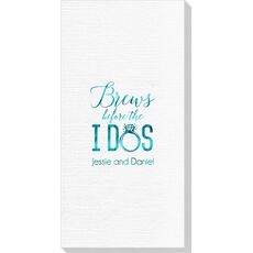 Brews Before The I Dos with Rings Deville Guest Towels