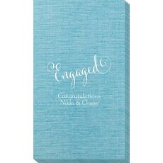 Romantic Engaged Bamboo Luxe Guest Towels
