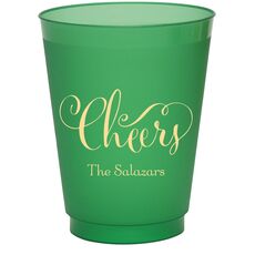 Curly Cheers Colored Shatterproof Cups