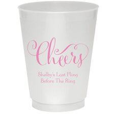 Curly Cheers Colored Shatterproof Cups