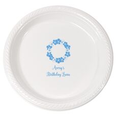Hawaiian Lei Plastic Plates