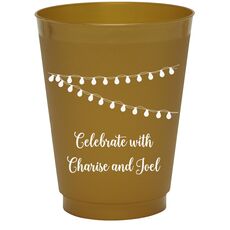 String Lights Colored Shatterproof Cups