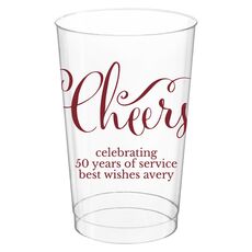 Curly Cheers Clear Plastic Cups