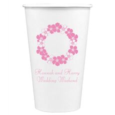 Hawaiian Lei Paper Coffee Cups