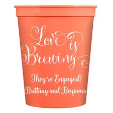 Love is Brewing Stadium Cups