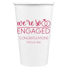 We're So Engaged Paper Coffee Cups