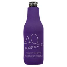 40 & Fabulous Bottle Koozie