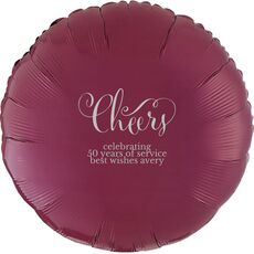 Curly Cheers Mylar Balloons