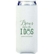 Brews Before The I Dos with Rings Collapsible Slim Huggers