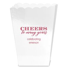 Cheers To Many Years Mini Popcorn Boxes