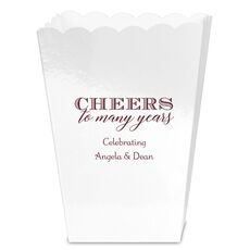 Cheers To Many Years Mini Popcorn Boxes