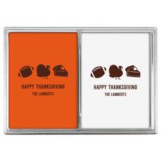 Football Turkey Pie Double Deck Playing Cards