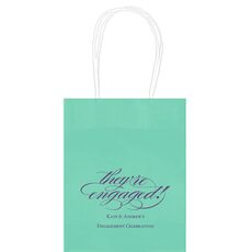 Script They're Engaged Mini Twisted Handled Bags