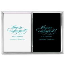 Script They're Engaged Double Deck Playing Cards
