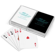 Script They're Engaged Double Deck Playing Cards