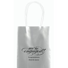 Script We're Engaged Mini Twisted Handled Bags