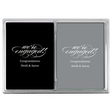 Script We're Engaged Double Deck Playing Cards