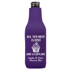 All You Need Is Love and a Cupcake Bottle Koozie