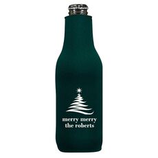 Artistic Christmas Tree Bottle Huggers