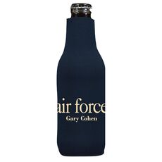 Big Word Air Force Bottle Koozie