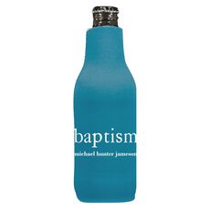 Big Word Baptism Bottle Huggers