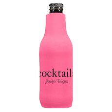 Big Word Cocktails Bottle Huggers