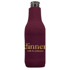 Big Word Dinner Bottle Huggers