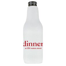 Big Word Dinner Bottle Huggers