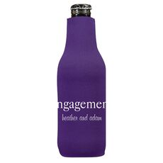 Big Word Engagement Bottle Koozie