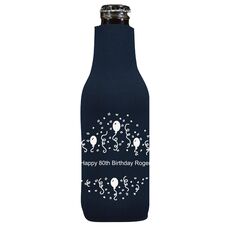 Balloons and Streamers Bottle Koozie