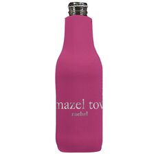 Big Word Mazel Tov Bottle Koozie