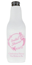 Bridal Shower Wreath Bottle Koozie